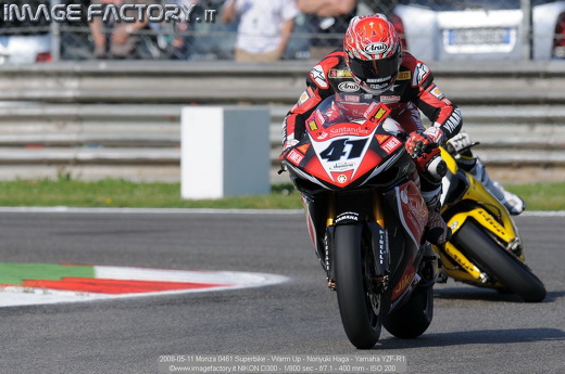 2008-05-11 Monza 0461 Superbike - Warm Up - Noriyuki Haga - Yamaha YZF-R1